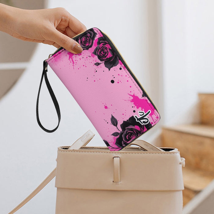 ETC Pink Floral PU Leather Wallet
