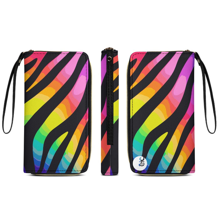 ETC Rainbow Zebra PU Leather Wallet