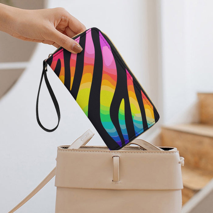 ETC Rainbow Zebra PU Leather Wallet
