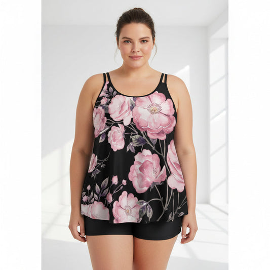 ETC Spring 17' Peonie Plus Size Tankini Set