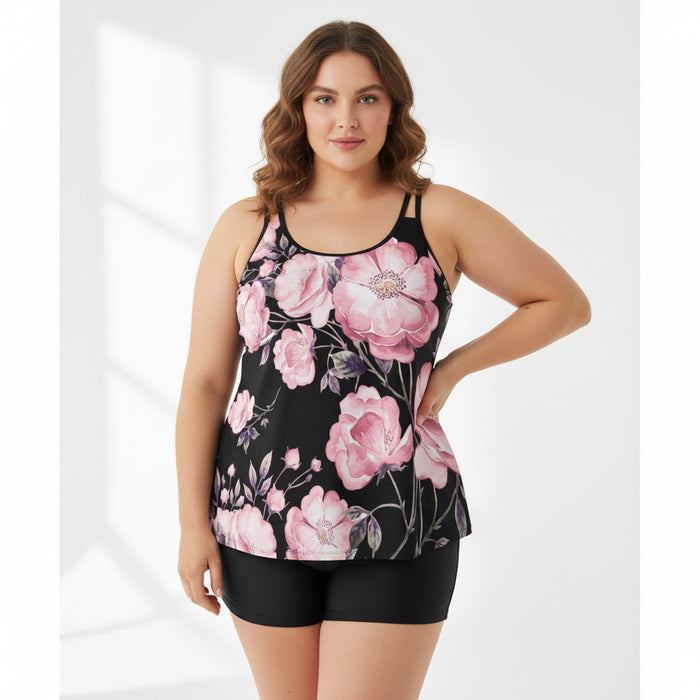 ETC Spring 17' Peonie Plus Size Tankini Set