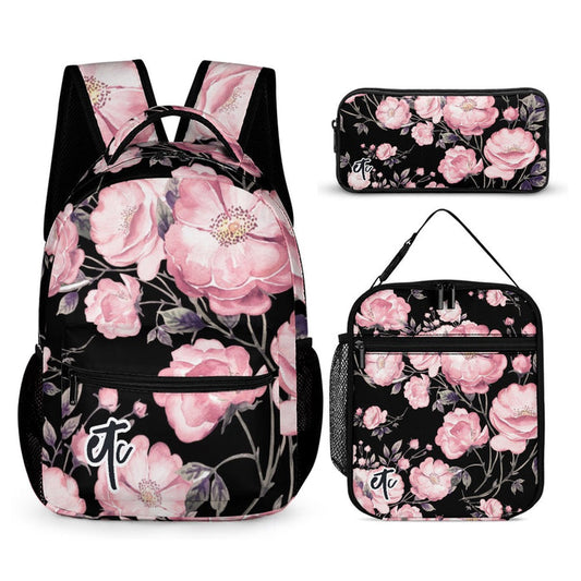 ETC Spring 17' Pink Peonies Back Pack Set
