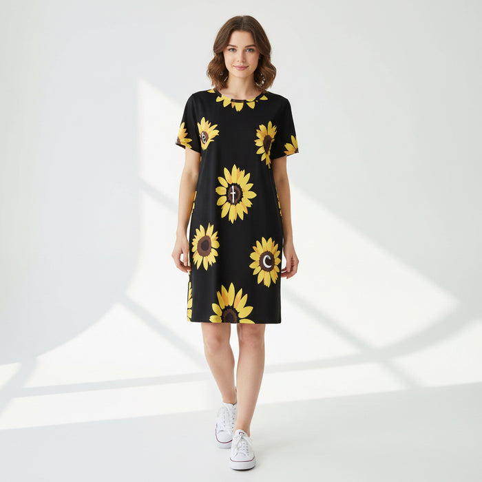 ETC Sunflower Tee Dress