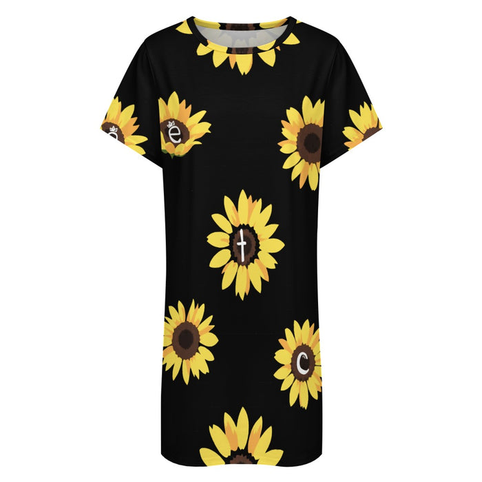 ETC Sunflower Tee Dress