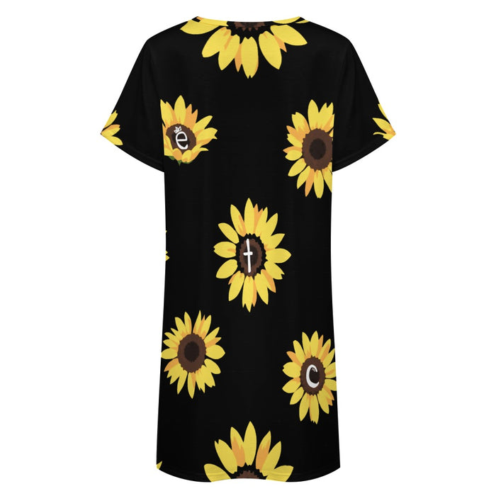 ETC Sunflower Tee Dress