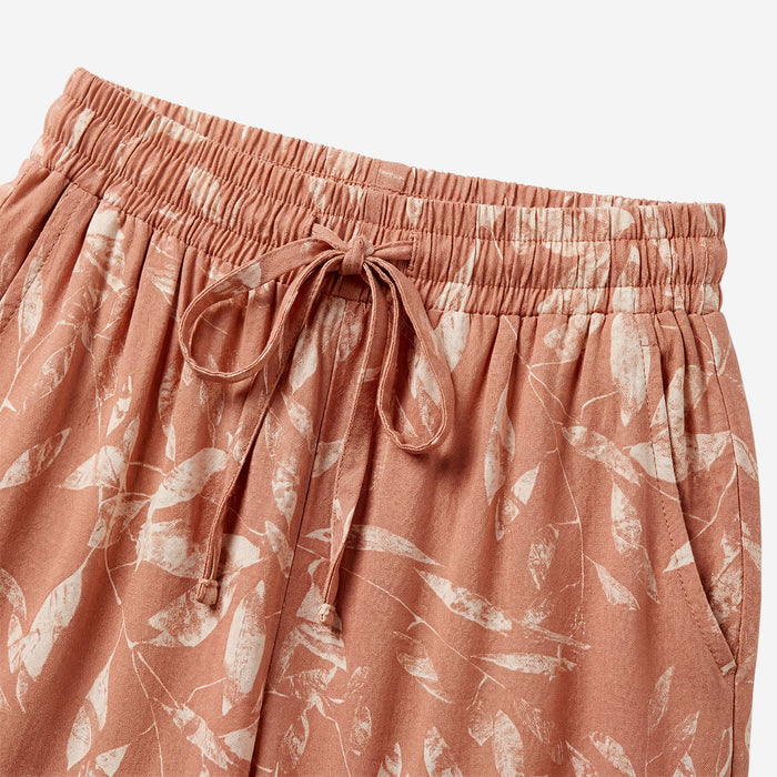 Floral Printed Palazzo for Women | Comfortable Fit (Mud)