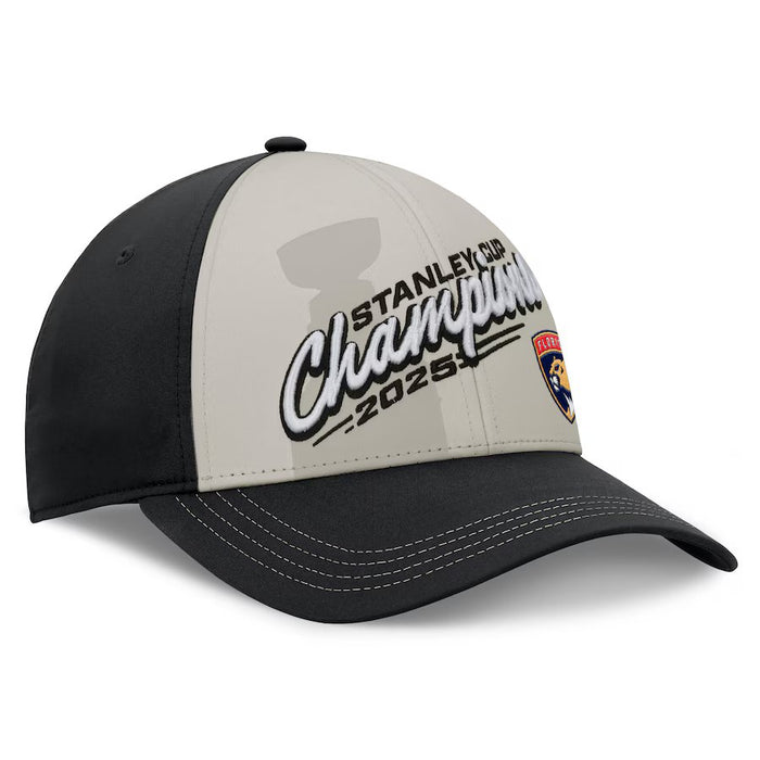 Florida Panthers Fanatics Gray 2025 Stanley Cup Champions Locker Room Adjustable Hat