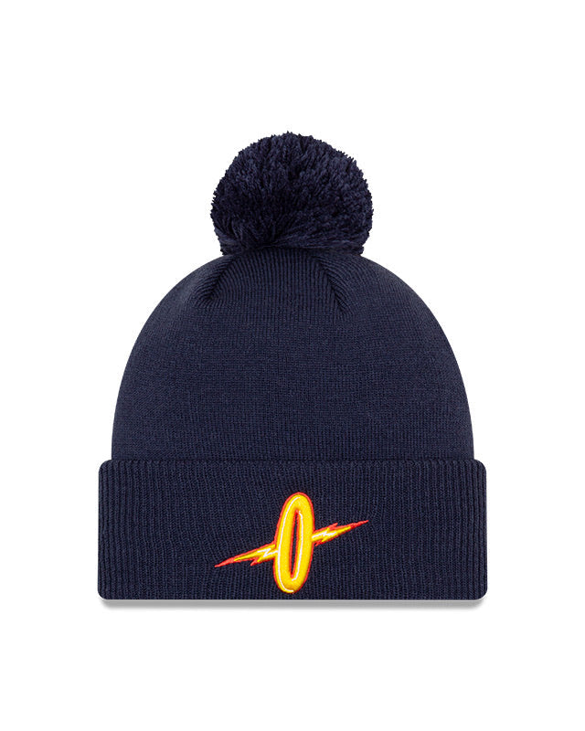 Golden State Warriors Alternate Navy New Era City Series 20 Pom Knit Toque