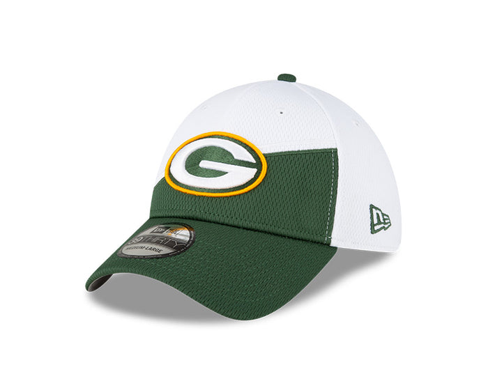 Green Bay Packers New Era 2023 Sideline 39THIRTY Flex Hat - White/Green