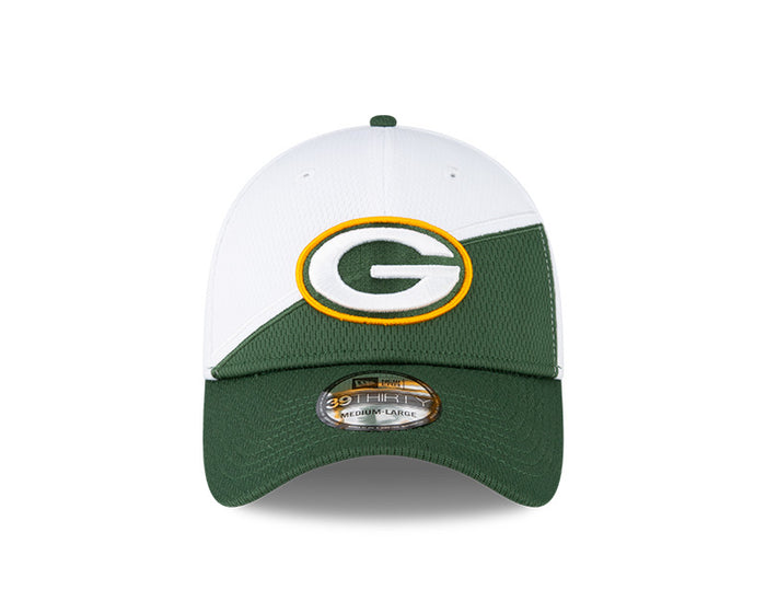 Green Bay Packers New Era 2023 Sideline 39THIRTY Flex Hat - White/Green