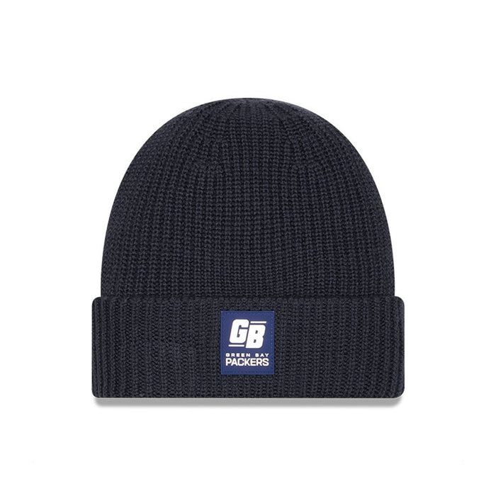 Green Bay Packers Retro New Era Charcoal 2025 Sideline Cold Weather Cuffed Knit Toque