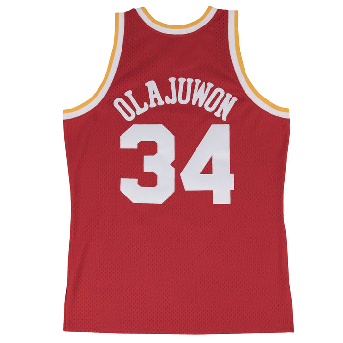 Hakeem Olajuwon Houston Rockets Mitchell & Ness 1993-94 Hardwood Classic Swingman Away Jersey