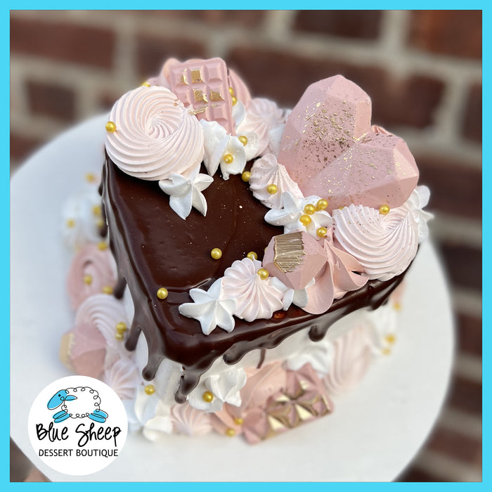hearts on fire ice cream cake