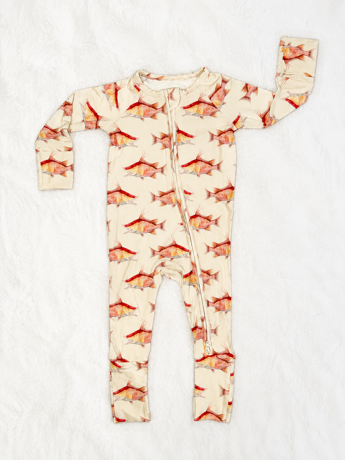 Hogfish Horizon - Bamboo Zippy Sleeper Pajamas - Ready to Ship