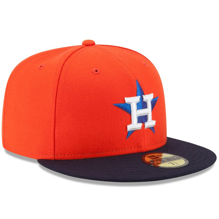 Houston Astros New Era Orange/Navy Authentic Collection On-Field 59FIFTY Alt Fitted Hat