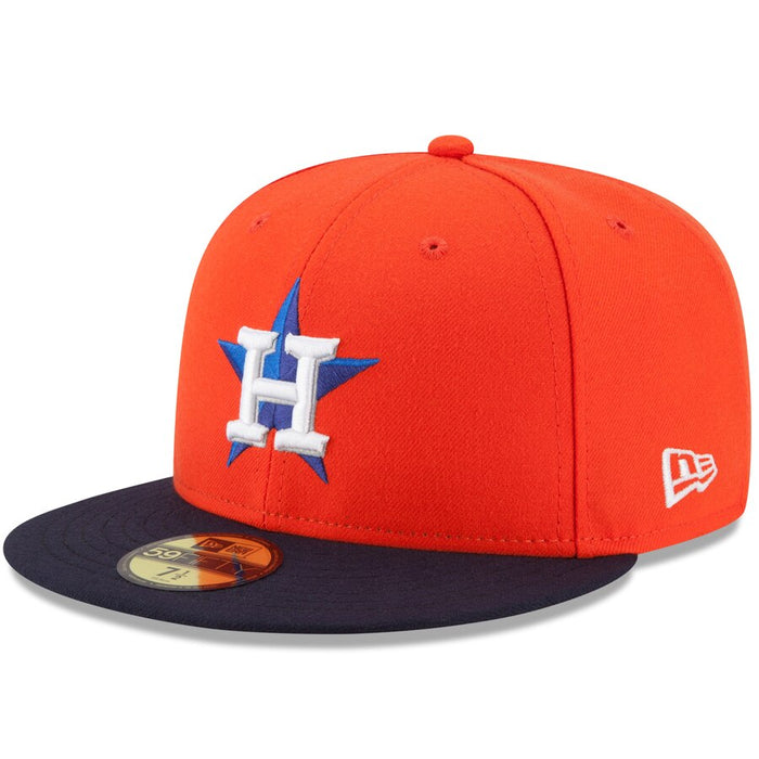 Houston Astros New Era Orange/Navy Authentic Collection On-Field 59FIFTY Alt Fitted Hat