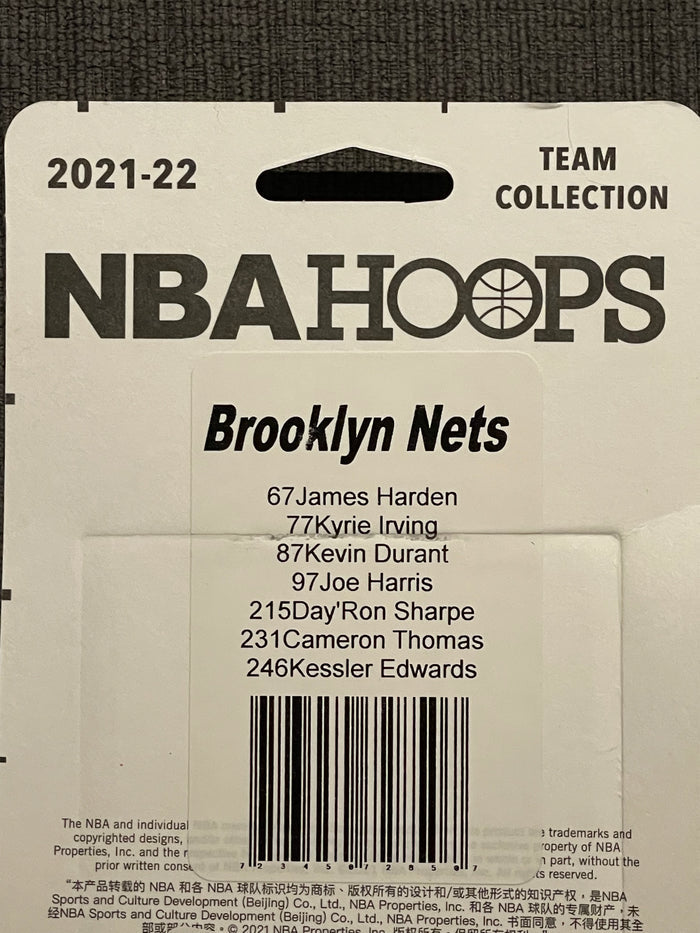 PANINI NBA Hoops 2021-22 Brooklyn Nets Team Set
