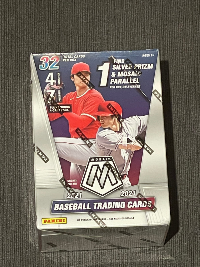 2021 Panini MLB Mosaic Baseball Blaster Box - 8 Packs/4 Cards - 32 Cards per Box