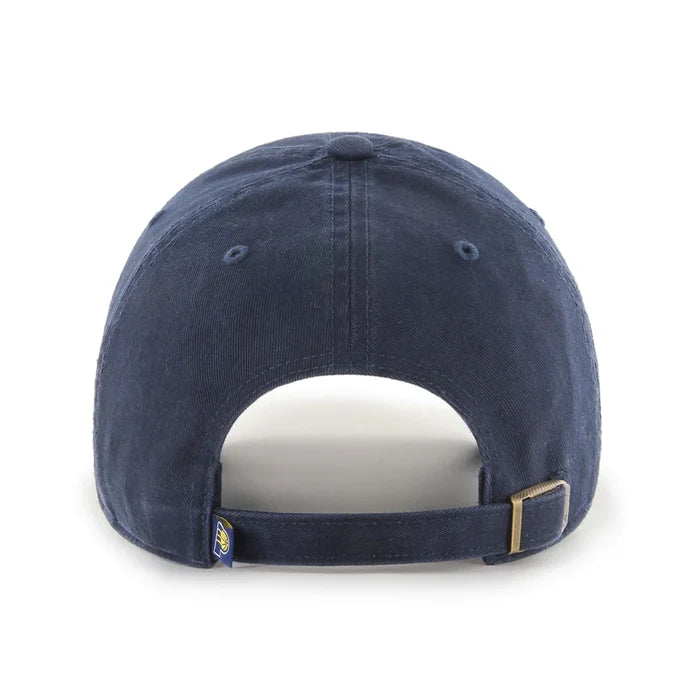 Indiana Pacers Navy NBA 47 Brand Clean Up Adjustable Buckle Back Hat