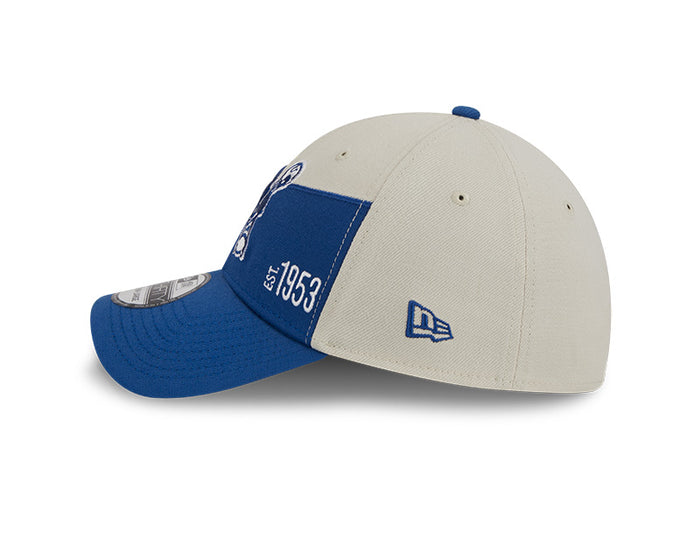 Indianapolis Colts New Era 2023 Historic Sideline 39THIRTY Flex Hat - Cream/Royal