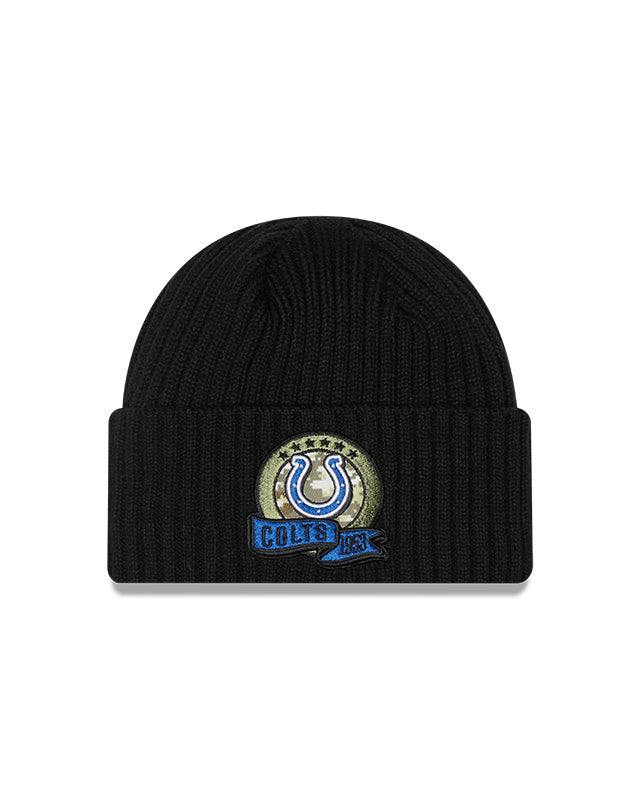 Indianapolis Colts New Era Salute To Service 2022 Sport Cuffed Knit Hat