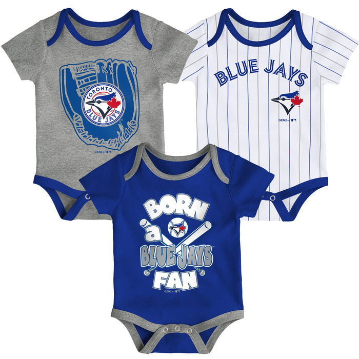 Infant Toronto Blue Jays Future Creeper Onesie 3 Pack Set