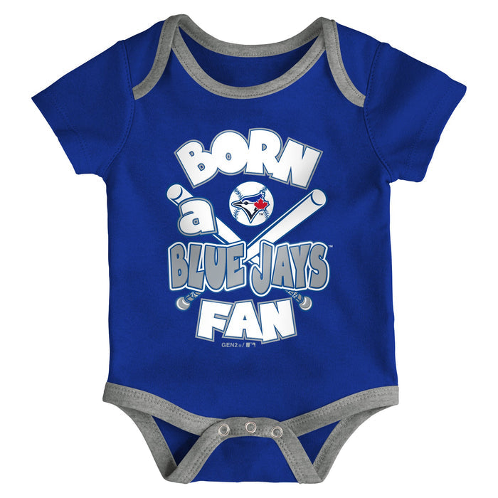 Infant Toronto Blue Jays Future Creeper Onesie 3 Pack Set