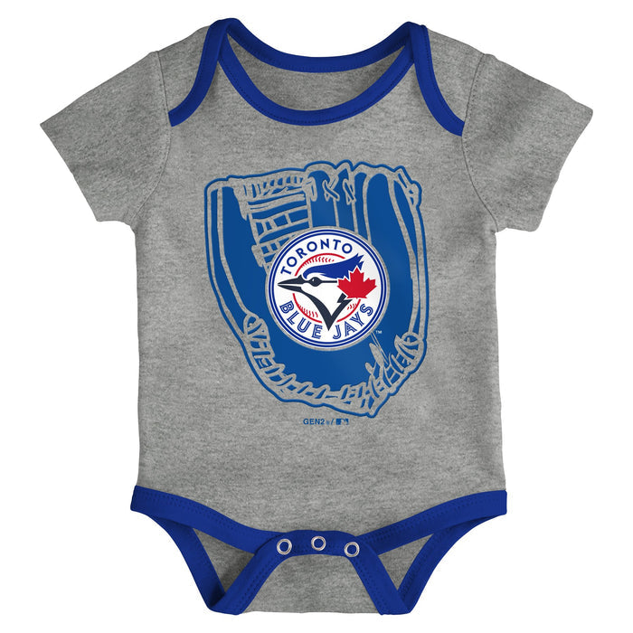 Infant Toronto Blue Jays Future Creeper Onesie 3 Pack Set
