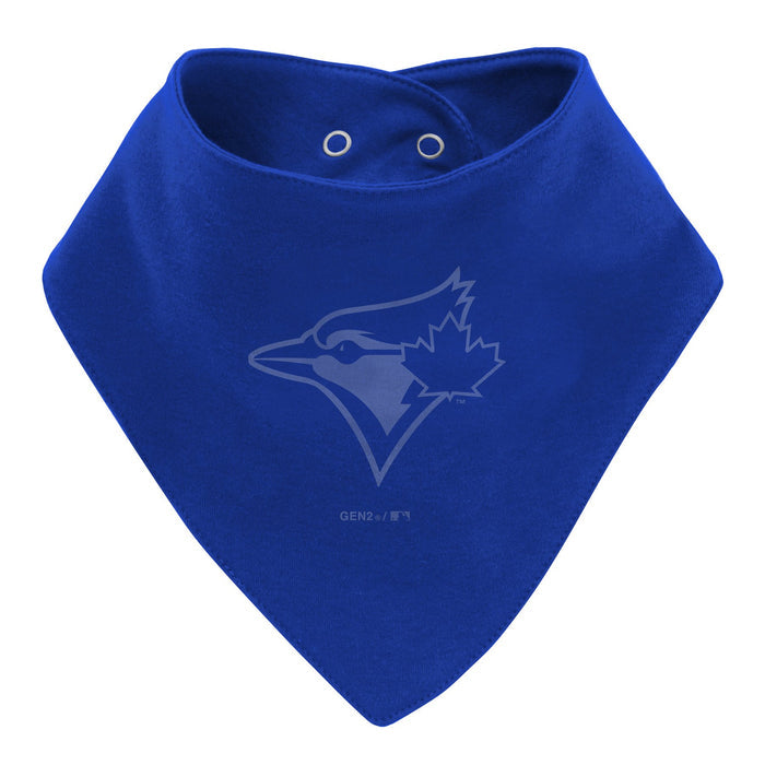 Infant Toronto Blue Jays Player Onesie 3 Piece Set With Bib & Booties
