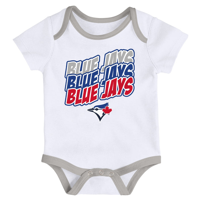 Infant Toronto Blue Jays Tie Dye/White Onesie 2-Pack Set