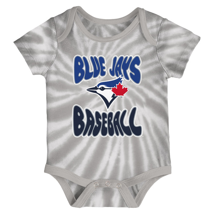 Infant Toronto Blue Jays Tie Dye/White Onesie 2-Pack Set