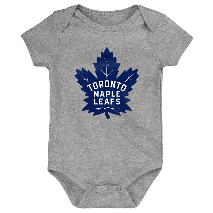Infant Toronto Maple Leafs Born To Win Onesie 3 Pack Set