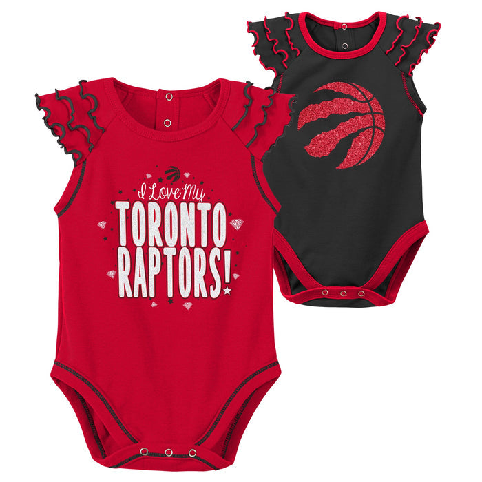Infant Toronto Raptors Girls Shining All-Star 2-Piece Creeper