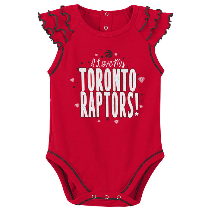 Infant Toronto Raptors Girls Shining All-Star 2-Piece Creeper