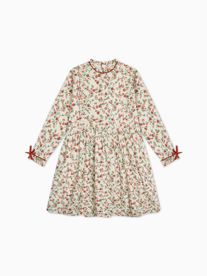 Ivory Floral Rosaura Girl Dress