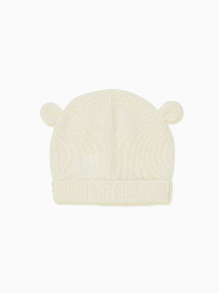 Ivory Gloria Cashmere Baby Hat