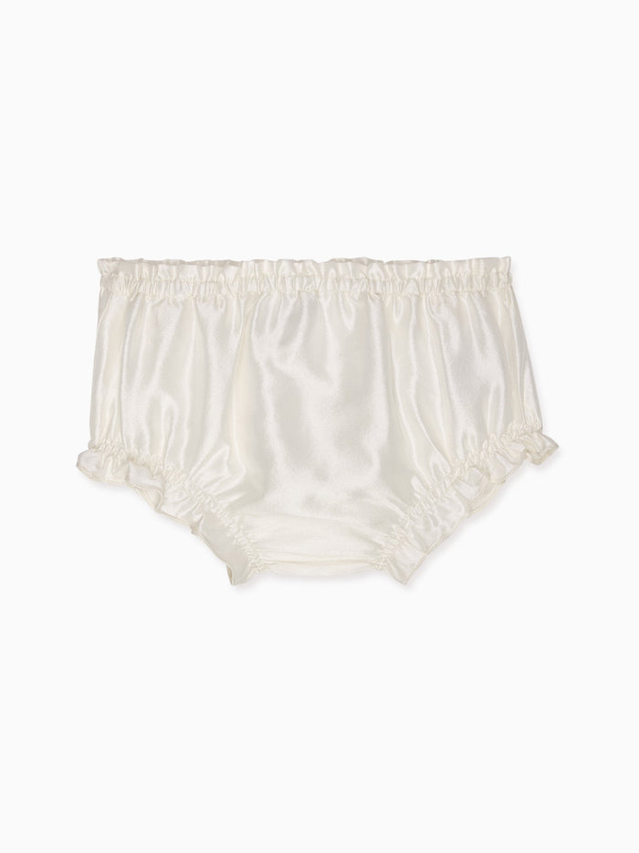 Ivory Manon Silk Ceremony Baby Girl Bloomers