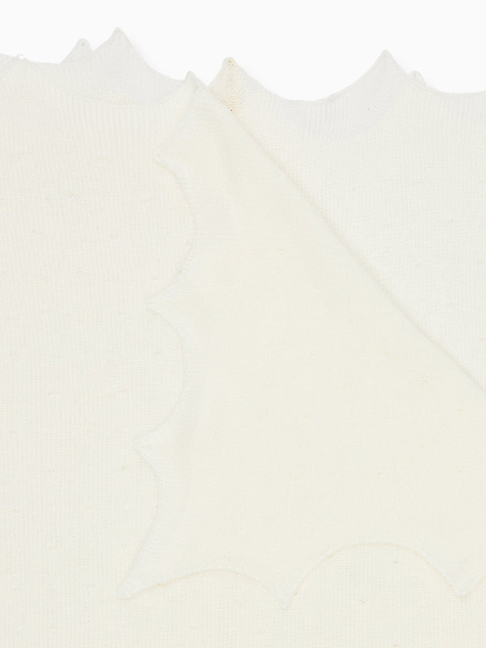 Ivory Openwork Cotton Baby Blanket