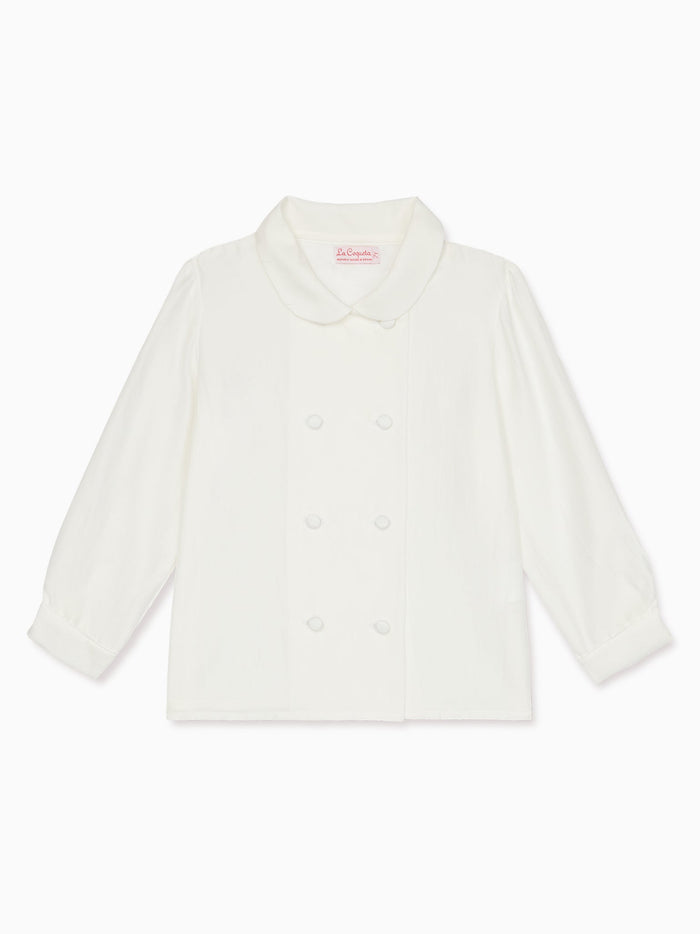 Ivory Sanpa Ceremony Long Sleeve Boy Shirt