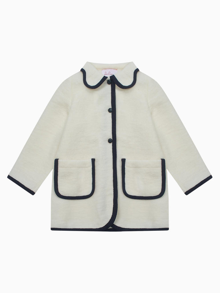 Ivory Sophia Girl Coat