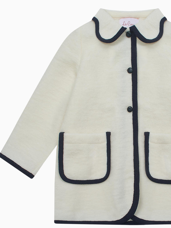 Ivory Sophia Girl Coat
