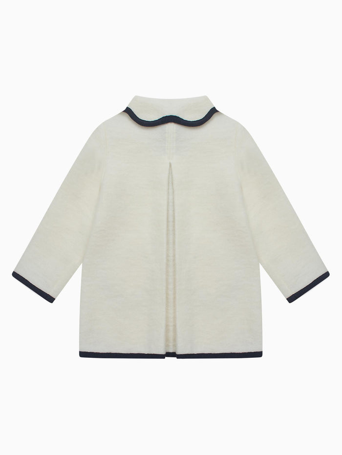 Ivory Sophia Girl Coat