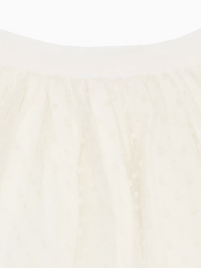 Ivory Tulipan Ceremony Girl Tulle Skirt