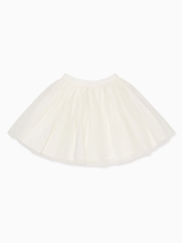 Ivory Tulipan Ceremony Girl Tulle Skirt