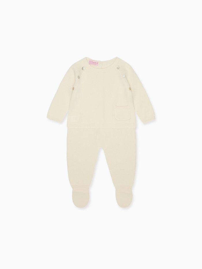 Ivory Zoraida Cashmere Baby Set