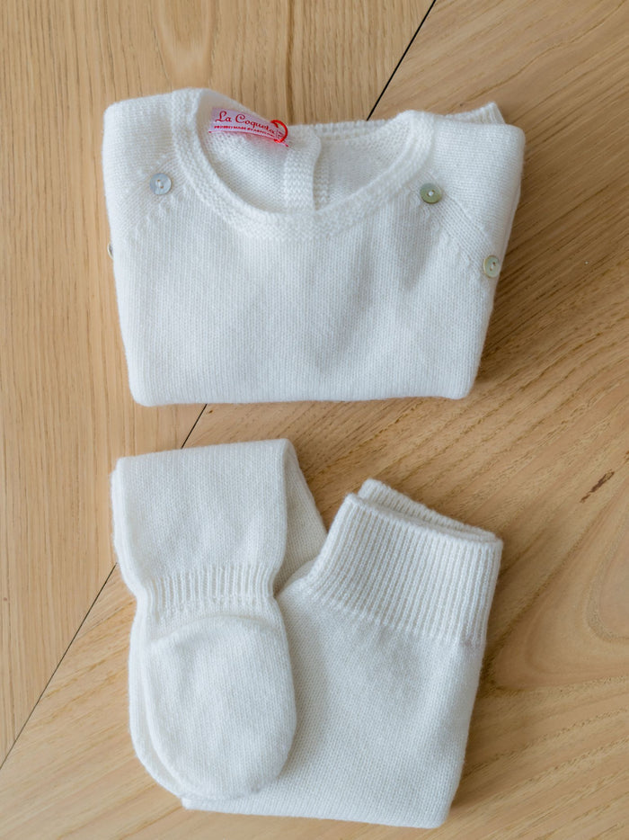 Ivory Zoraida Cashmere Baby Set