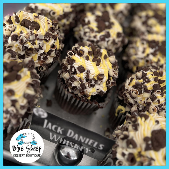 jack daniels honey whiskey cupcake -  stuffed