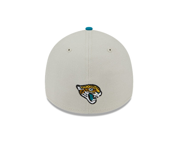 Jacksonville Jaguars New Era 2023 NFL Draft 39THIRTY Flex Hat - Cream