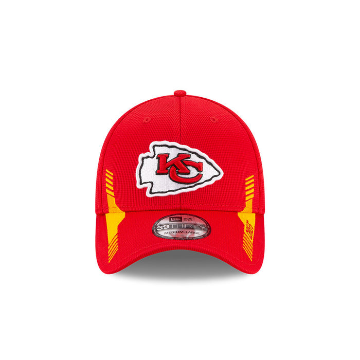 Kansas City Chiefs 2021 New Era NFL Sideline Home Red 39THIRTY Flex Hat