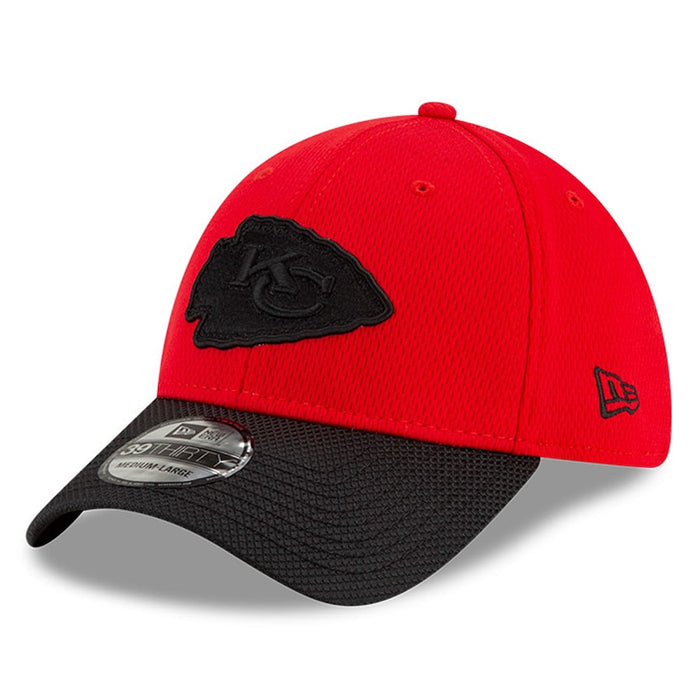 Kansas City Chiefs 2021 New Era NFL Sideline Road Red 39THIRTY Flex Hat
